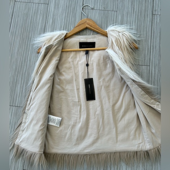 BCBG faux fur vest NWT xs - Picture 5 of 8